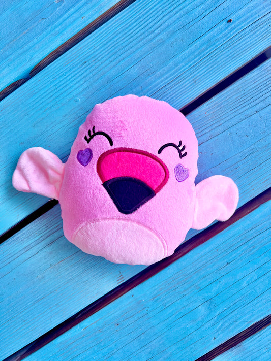 flamingo plushie